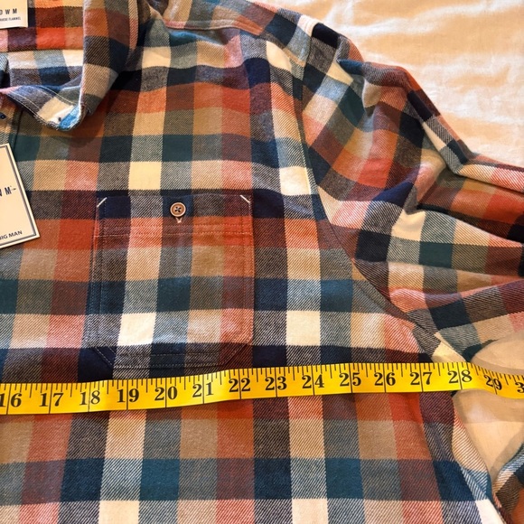 NWT Rowm Nomad Collection Long Sleeve Portuguese Flannel Plaid Shirt, size 3XB - Picture 10 of 13